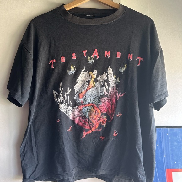 Vintage testament shirt fits M Tagless rock tee t-shirt rock&roll - Picture 1 of 4